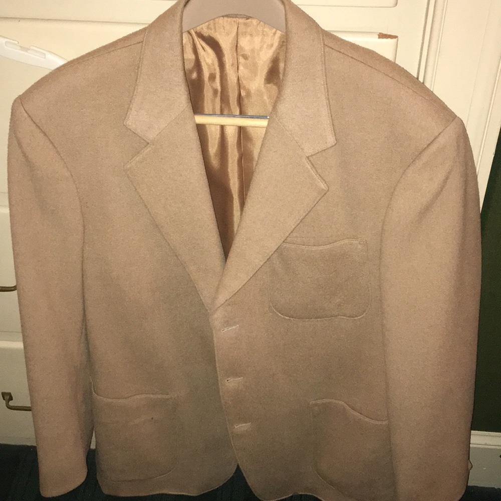 Camel hair sport coat